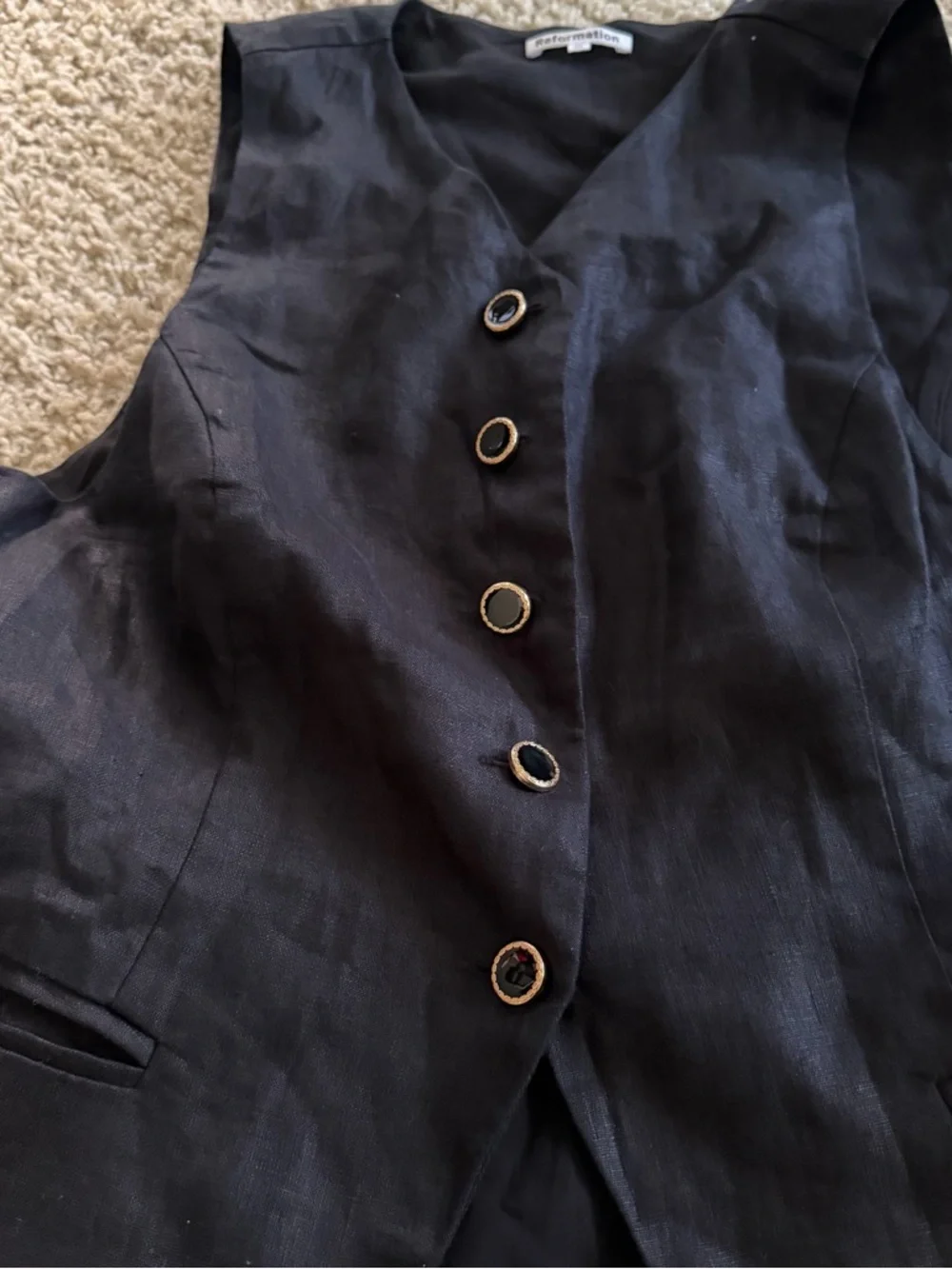 Reformation linen vest - Picture 4 of 7